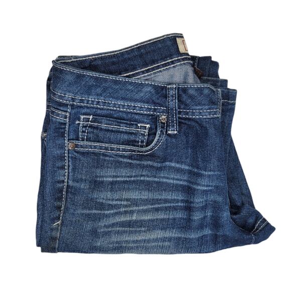 l.e.i. Jeans Bridget Curvy Bootcut Denim Size 5 *Damaged* - Picture 15 of 15